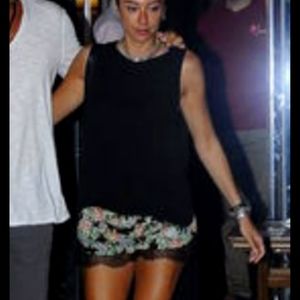 Topshop Floral Lace Shorts